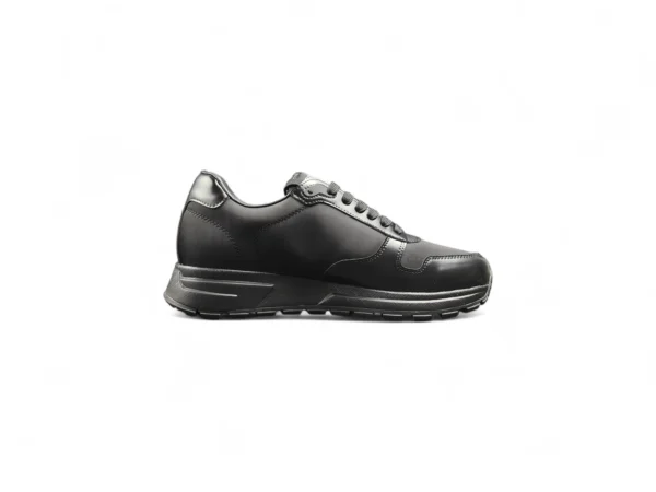 PRADA Black Leather Sneakers