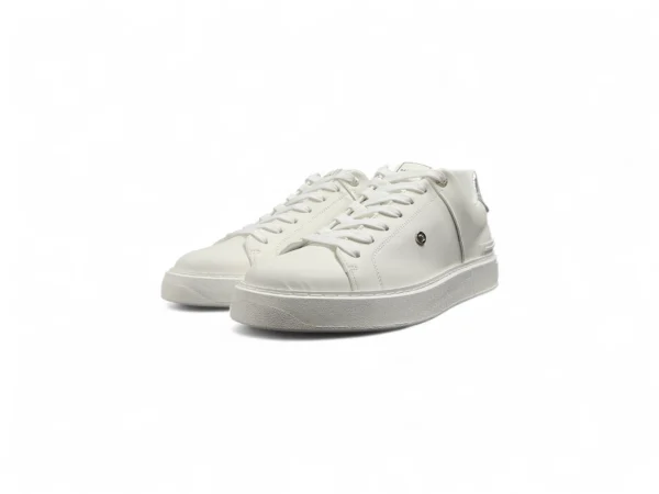 BALMAIN White Leather Sneakers