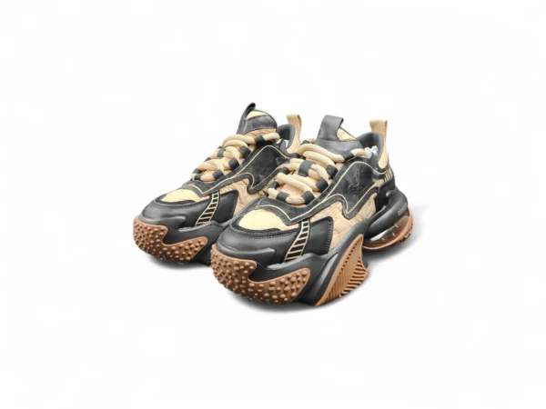 SALAXI Urban Chunky Brown Sneakers